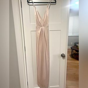 NWT Missguided Silky Plunge Cross Back Maxi Dress 👗